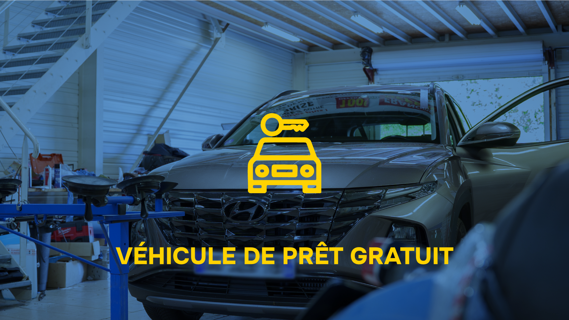Visuel promotionnel véhicule de prêt A+GLASS